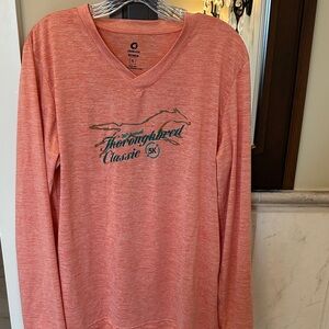 Women's Long Sleeve Tee in Coral by Champion